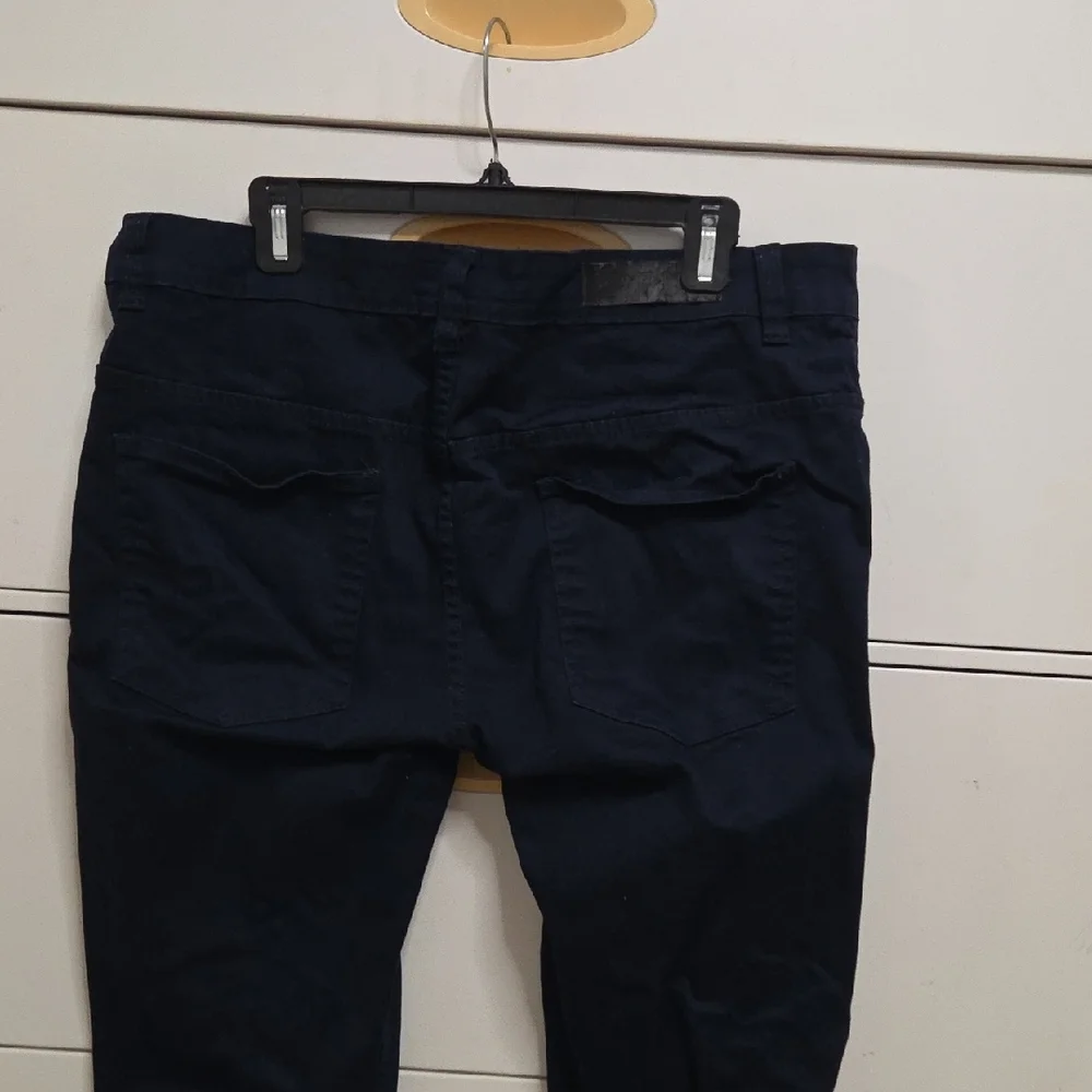 Spark Men’s Blue Pants Size 38x34 Cotton Stretch Dress Pants Blue Dark